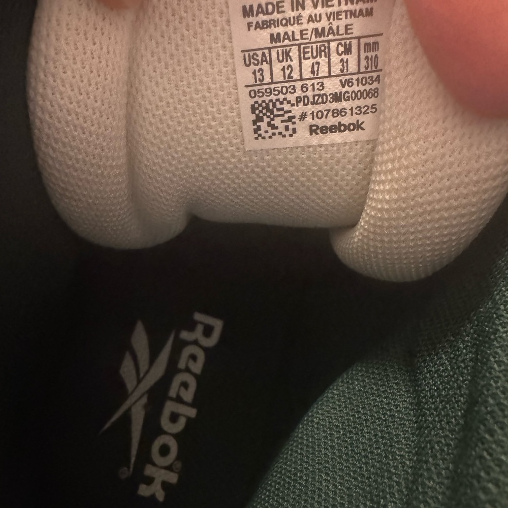 Reebok Kamikaze Men’s Green and White. - Picture 5 of 8